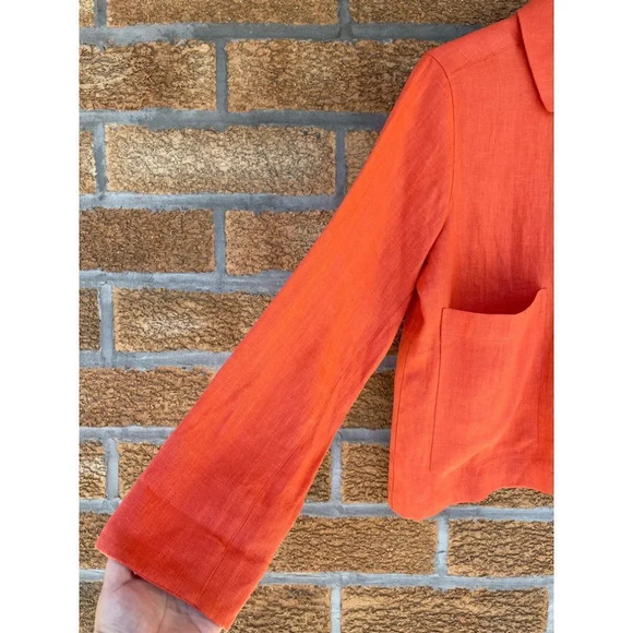 Soludos linen jacket shirt size medium - Picture 3 of 8